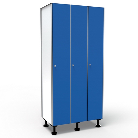 Locker 1 Door 3 Modules - Blue