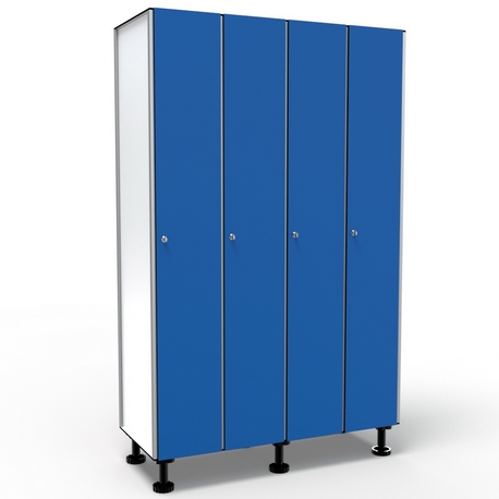 Casier 1 Porte 4 Colonnes - Bleu