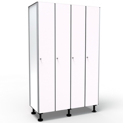 Casier 1 Porte 4 Colonnes - Blanc