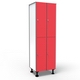 Casier 2 Portes 2 Colonnes - Rouge