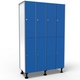 Locker 2 Doors 4 Modules - Blue