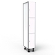 Casier 3 Portes 1 Colonne - Blanc
