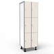 Locker 3 Doors 2 Modules - Gray