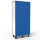 Locker 3 Doors 3 Modules - Blue