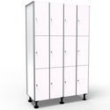 Casier Vestiaire Phénolique, L1200, 3 Portes 4 Colonnes