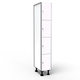 Casier 4 Portes 1 Colonne - Blanc