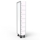 Casier 8 Portes 1 Colonne - Blanc