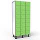 Locker 8 Doors 3 Moduless - Green