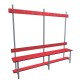 Bench 2m Single without self - Red