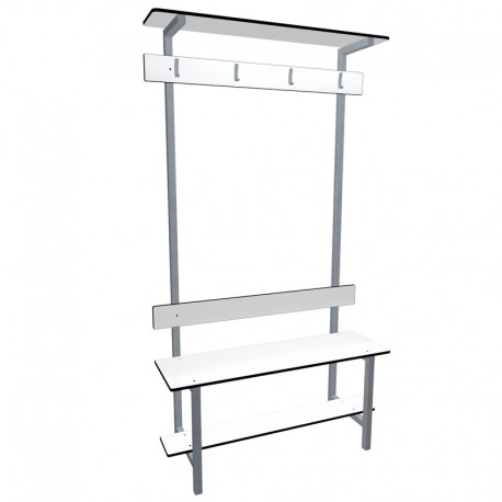 Bench 1m Single Complet - White