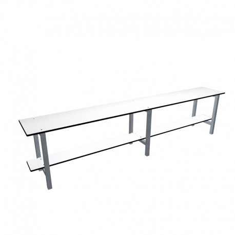 Bench 2m Simple - White