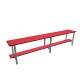 Banc 2m Simple - Rouge