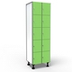 Locker 5 Doors 2 Modules - Green