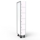 Casier 6 Portes 1 Colonne - Blanc